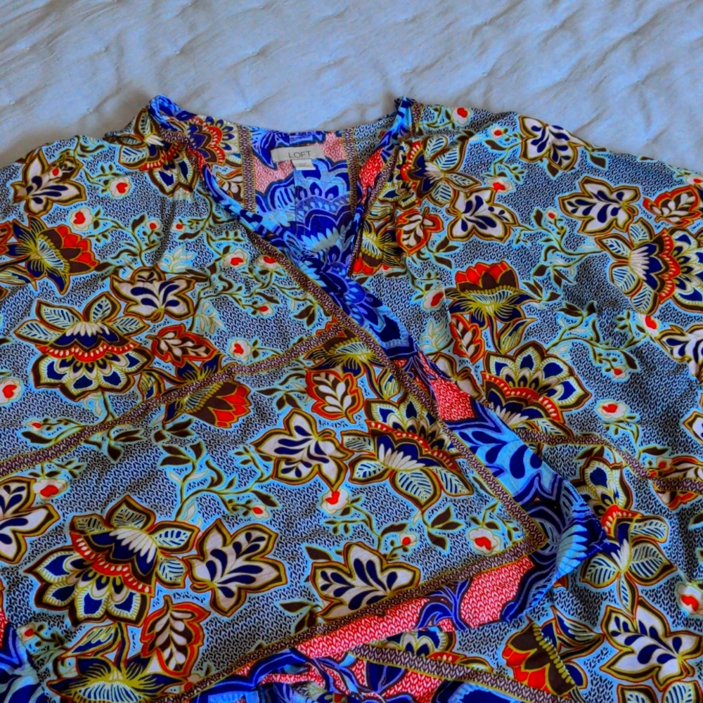 LOFT short sleeve kimono